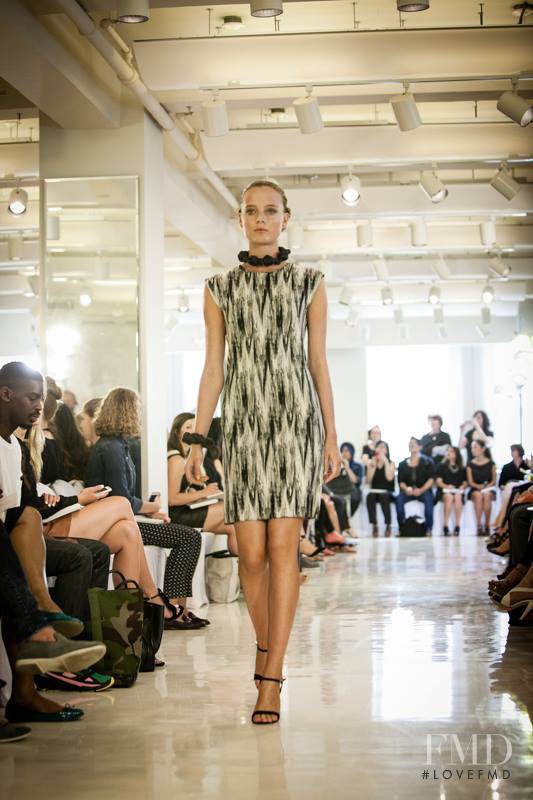 Emily Steel featured in  the Josie Natori fashion show for Spring/Summer 2014