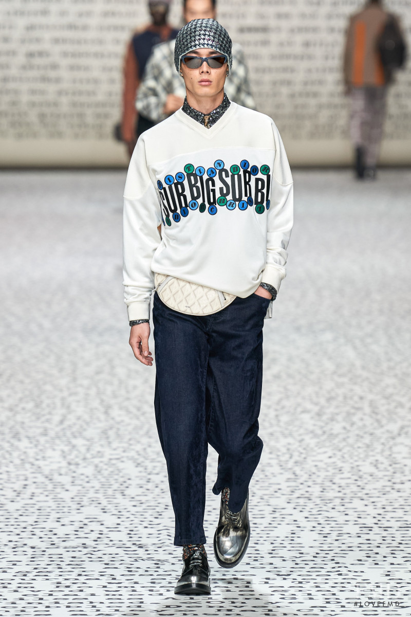 Joji Iwase featured in  the Dior Homme fashion show for Pre-Fall 2022