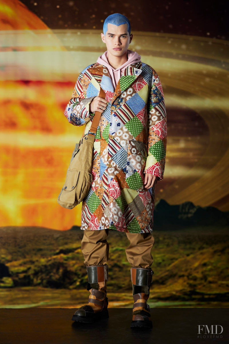 Alfredo Diaz featured in  the Moschino lookbook for Pre-Fall 2022