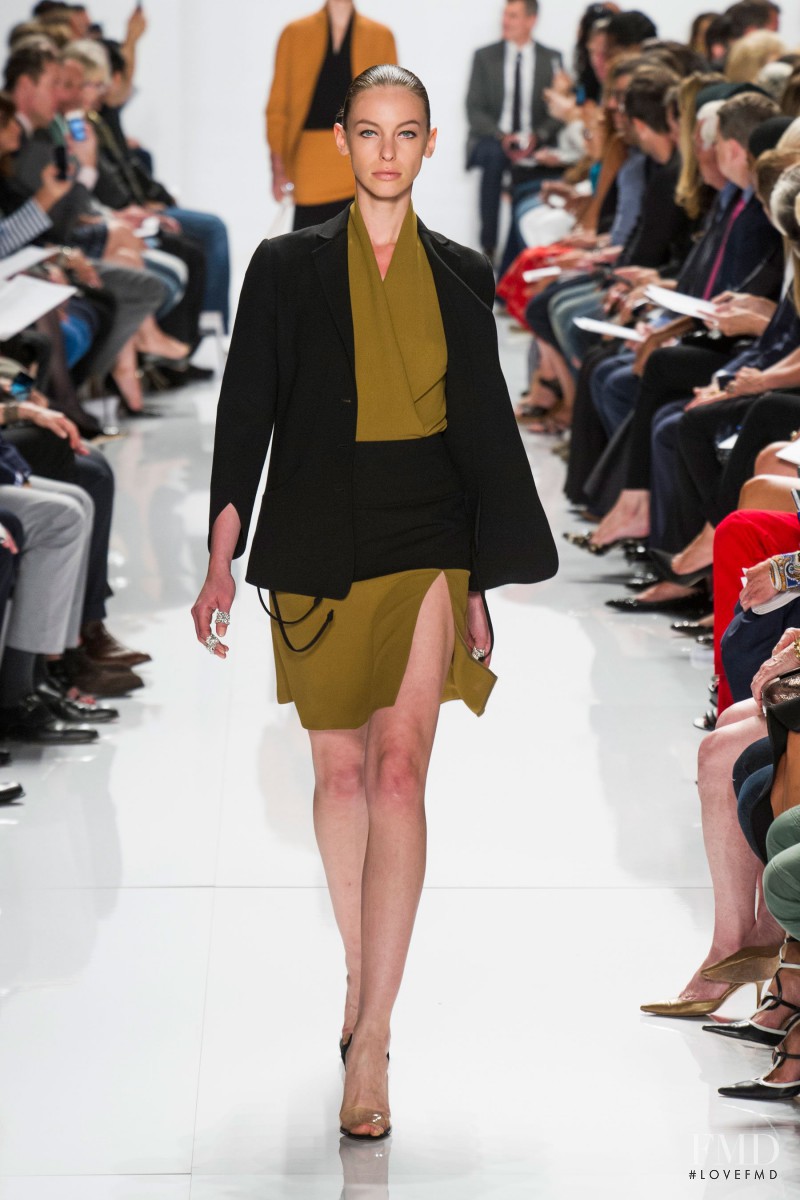 Iryna Lysogor featured in  the Ralph Rucci fashion show for Spring/Summer 2014
