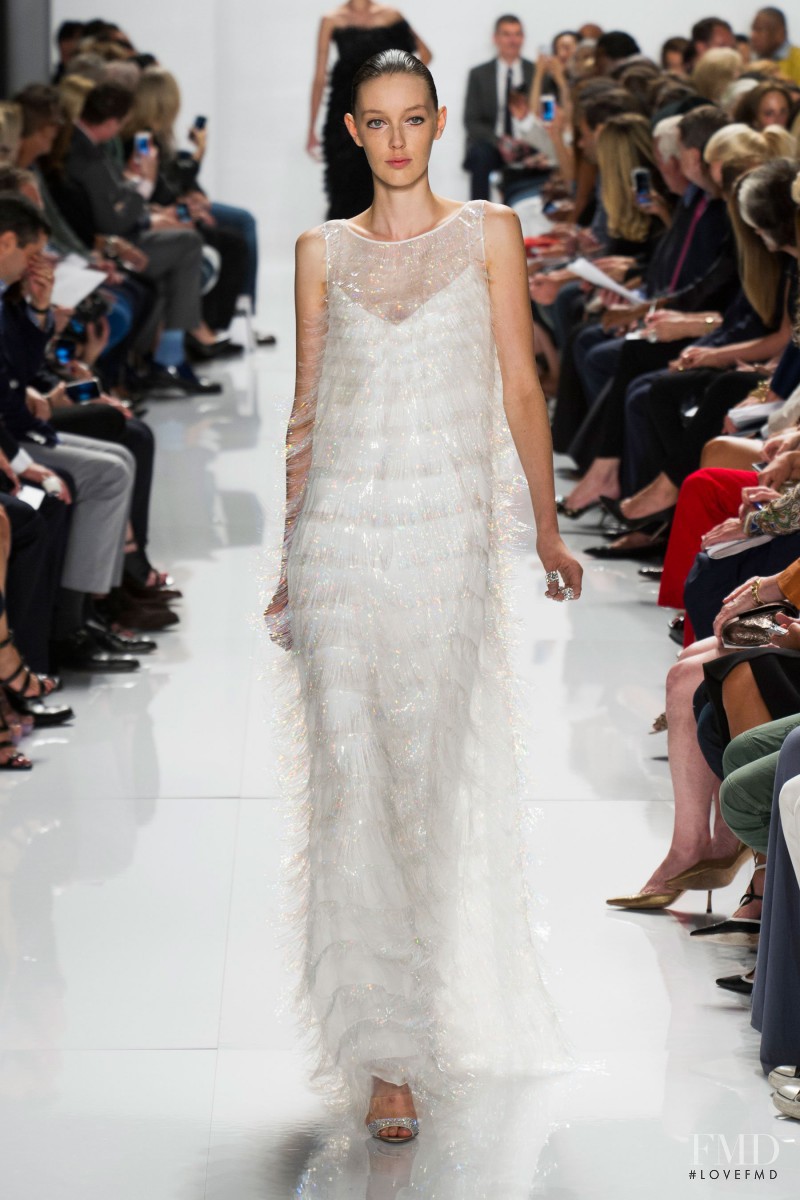 Kaila Hart featured in  the Ralph Rucci fashion show for Spring/Summer 2014