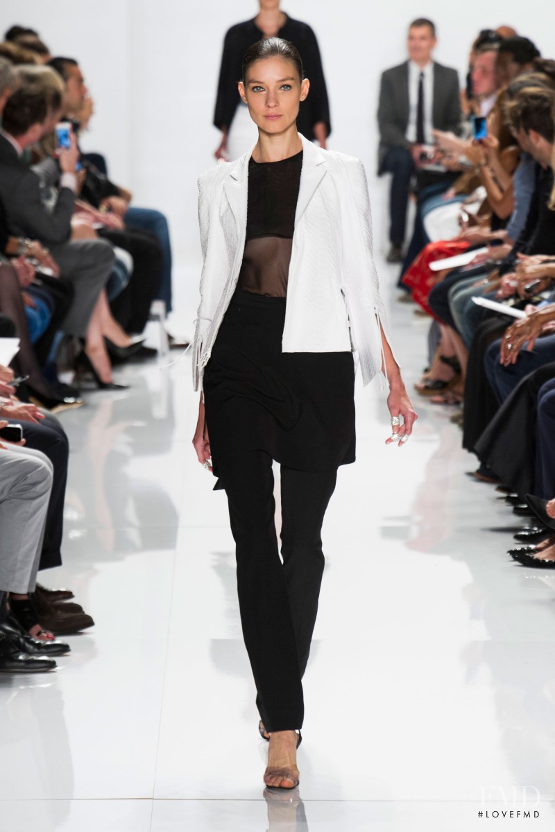 Kati Nescher featured in  the Ralph Rucci fashion show for Spring/Summer 2014