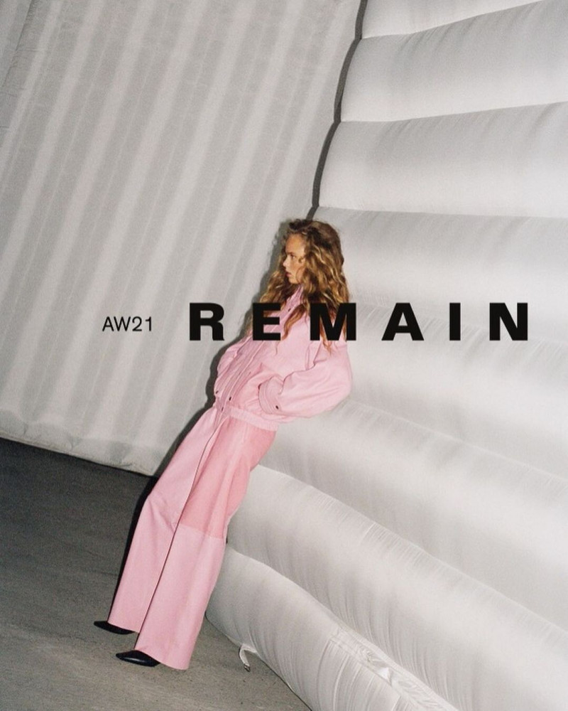 Olivia Vinten featured in  the Remain The Tourist lookbook for Autumn/Winter 2021