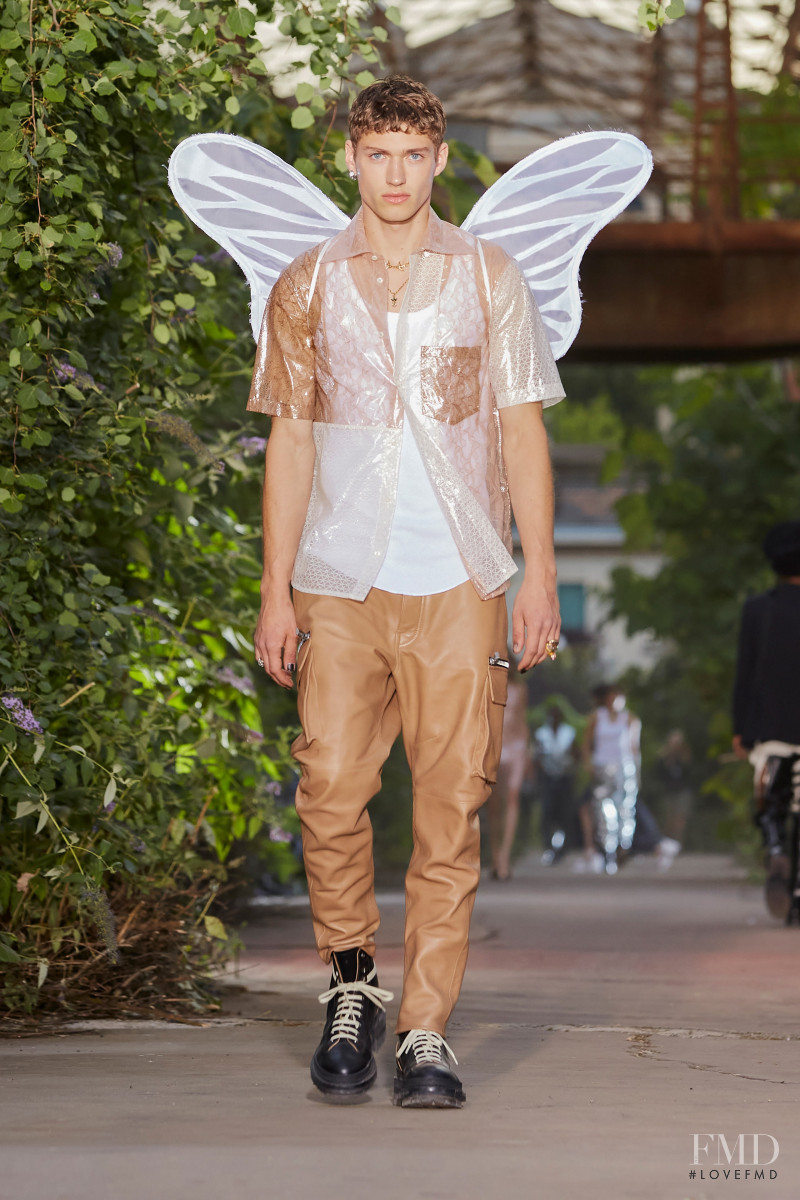 Valentin Humbroich featured in  the DSquared2 fashion show for Spring/Summer 2022