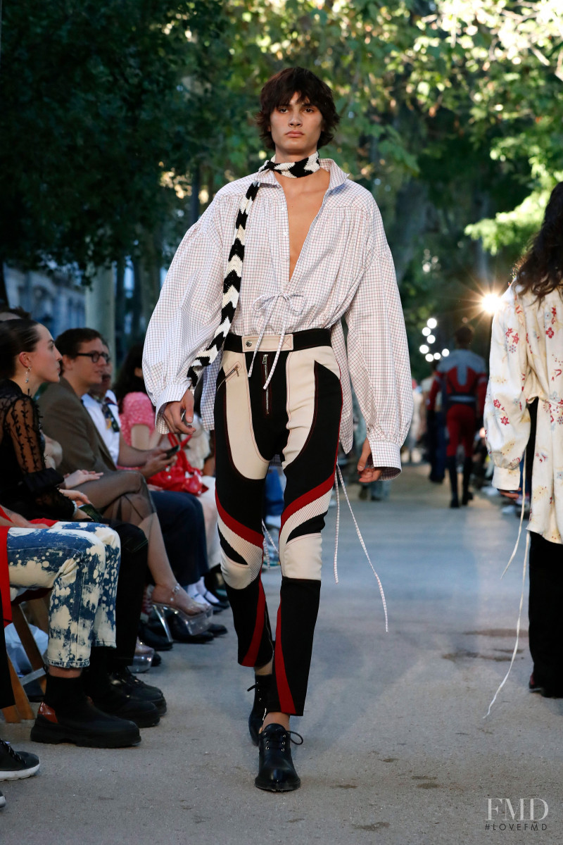 Alejo Humanes featured in  the Palomo Spain fashion show for Spring/Summer 2022