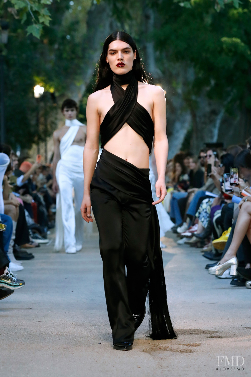 Rubi Carrillo Mendez featured in  the Palomo Spain fashion show for Spring/Summer 2022