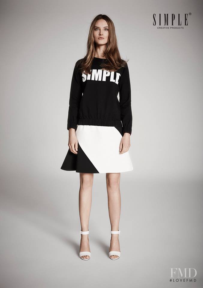 Mariana Idzkowska featured in  the Simple CP lookbook for Spring/Summer 2014