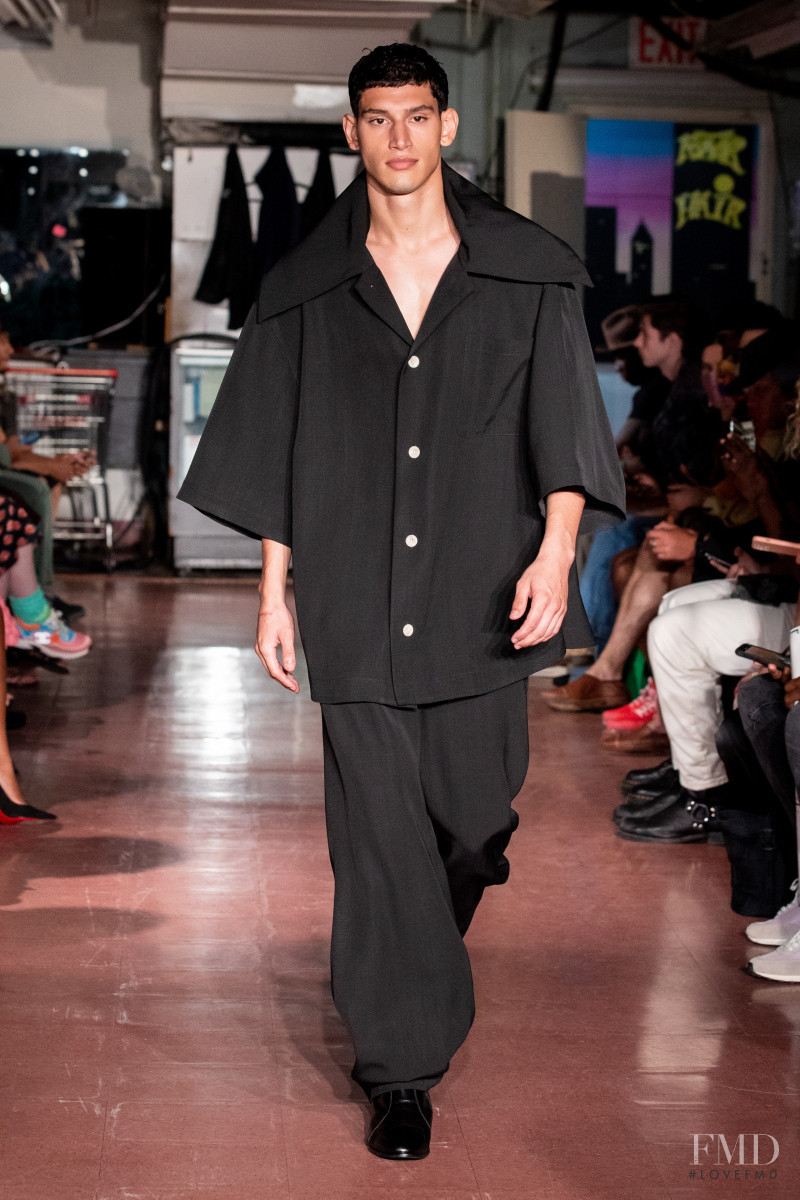 Alexis Chaparro featured in  the Willy Chavarria fashion show for Spring/Summer 2022