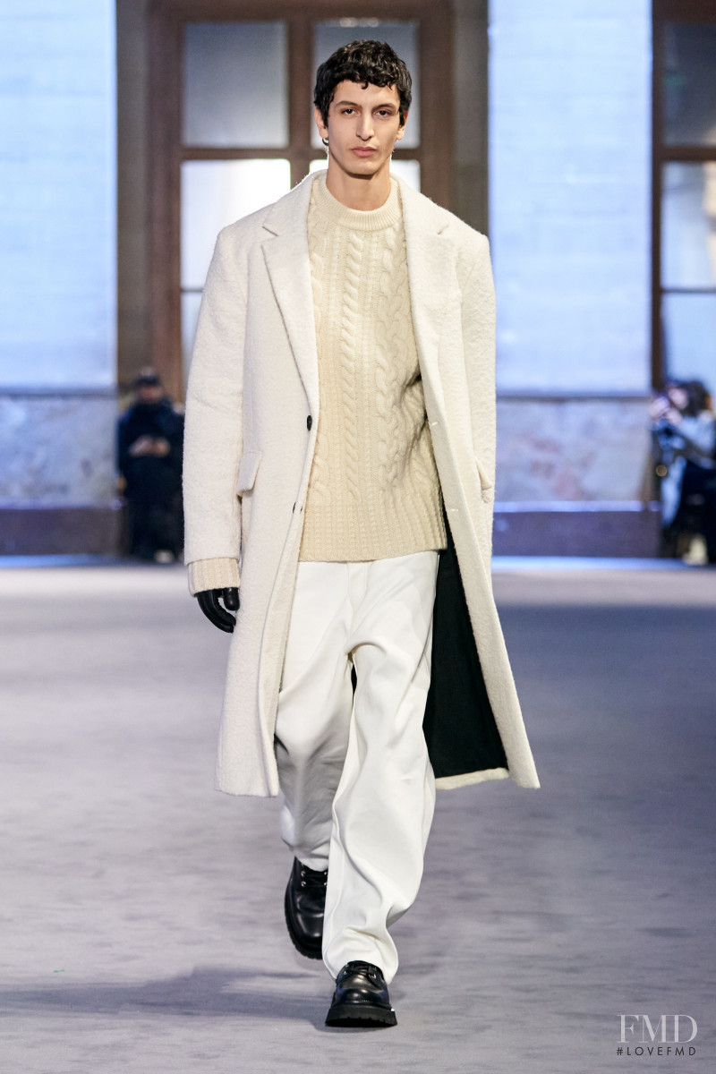 Takfarines Bengana featured in  the AMI Alexandre Mattiussi fashion show for Autumn/Winter 2022