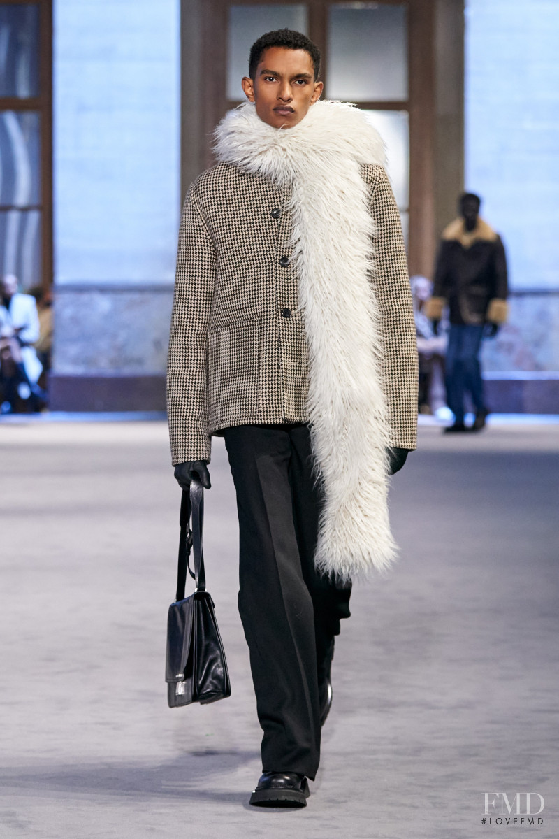 Matthew Seymour featured in  the AMI Alexandre Mattiussi fashion show for Autumn/Winter 2022