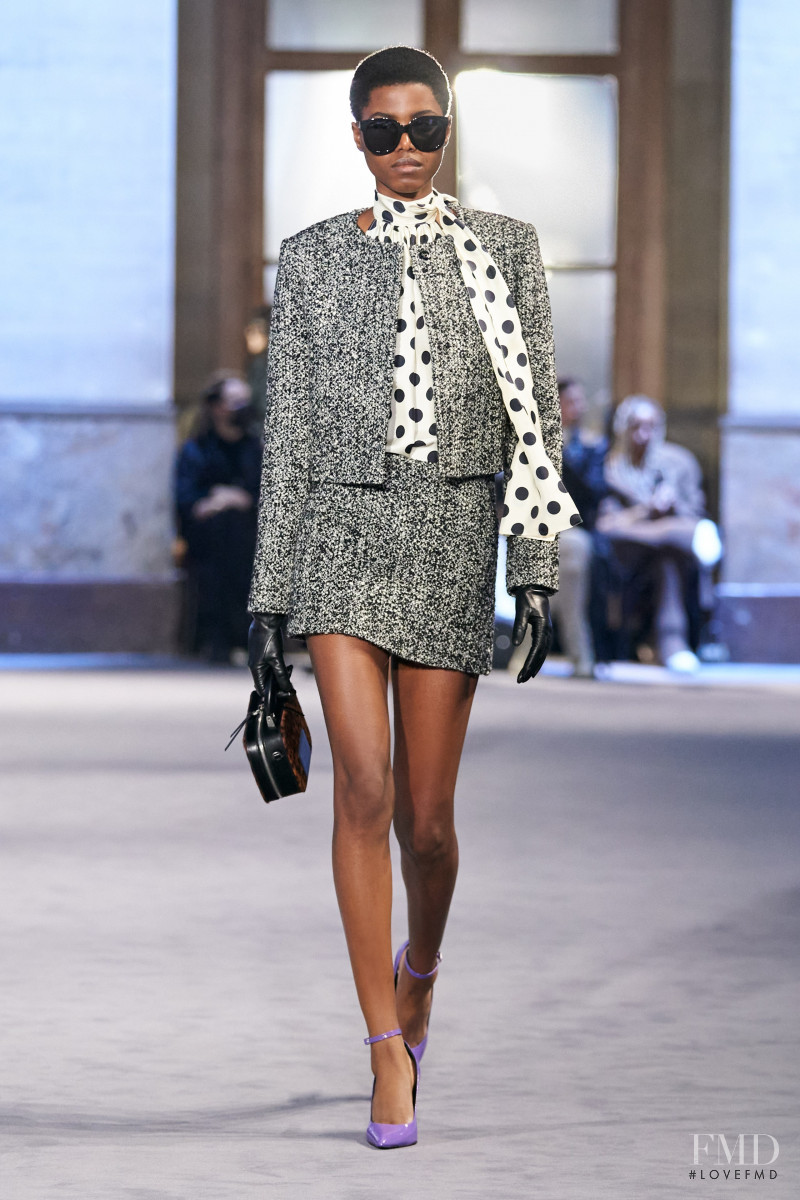 Victoria Fawole featured in  the AMI Alexandre Mattiussi fashion show for Autumn/Winter 2022