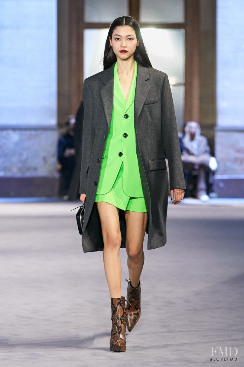 Mika Schneider featured in  the AMI Alexandre Mattiussi fashion show for Autumn/Winter 2022