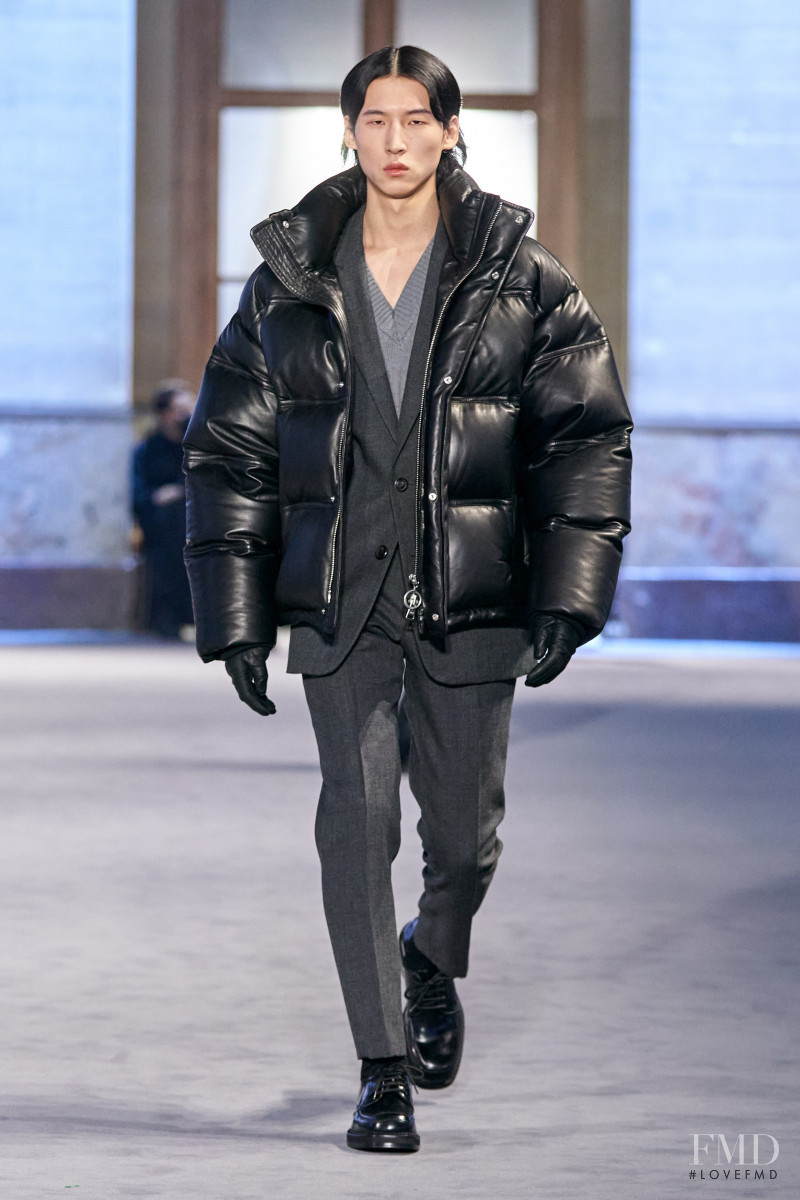 Sang Woo Kim featured in  the AMI Alexandre Mattiussi fashion show for Autumn/Winter 2022