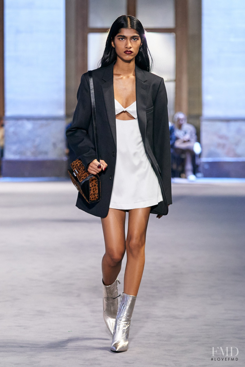 Ashley Radjarame featured in  the AMI Alexandre Mattiussi fashion show for Autumn/Winter 2022