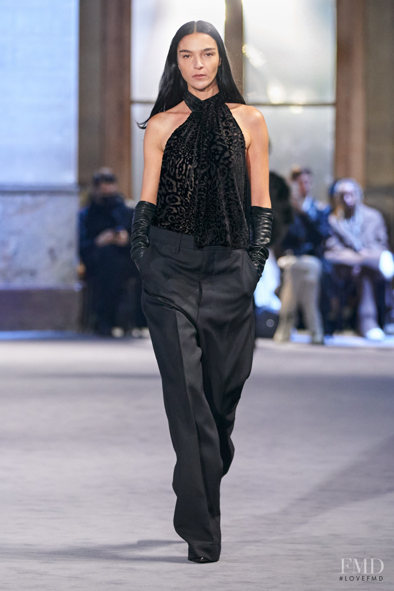 Mariacarla Boscono featured in  the AMI Alexandre Mattiussi fashion show for Autumn/Winter 2022