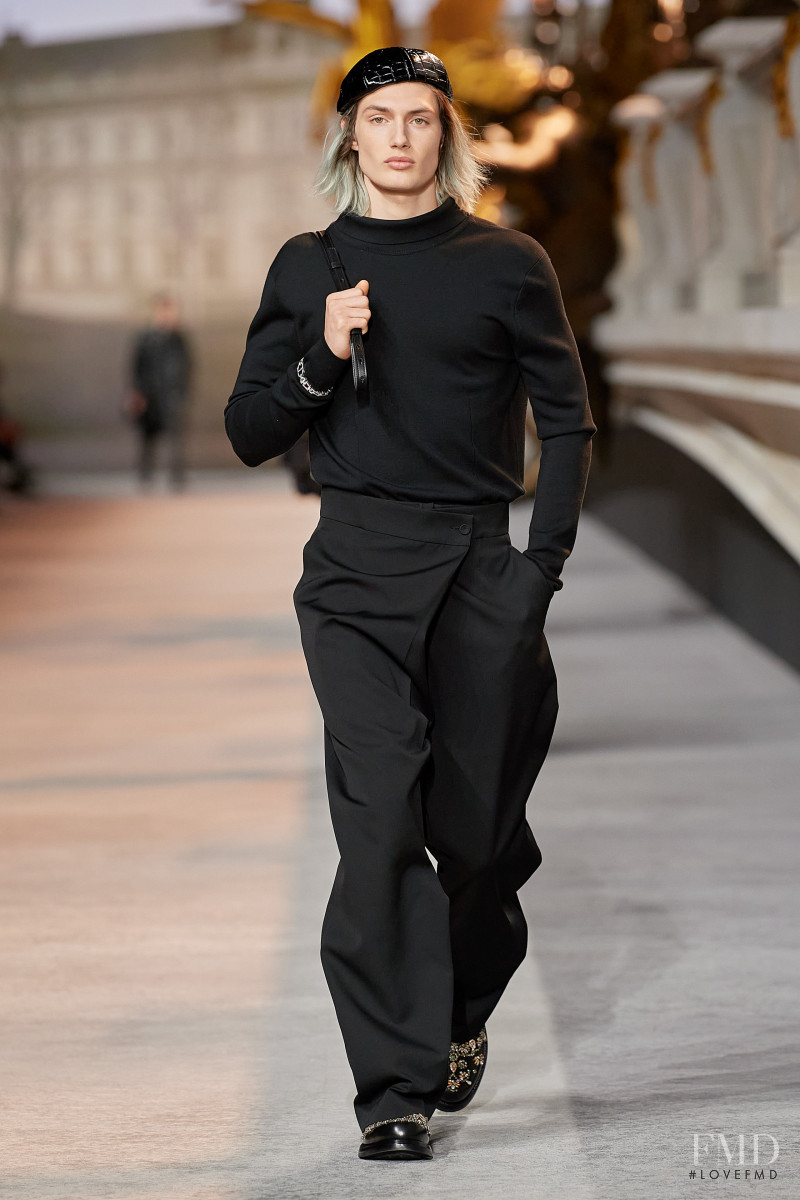 Thatcher Thornton featured in  the Dior Homme fashion show for Autumn/Winter 2022