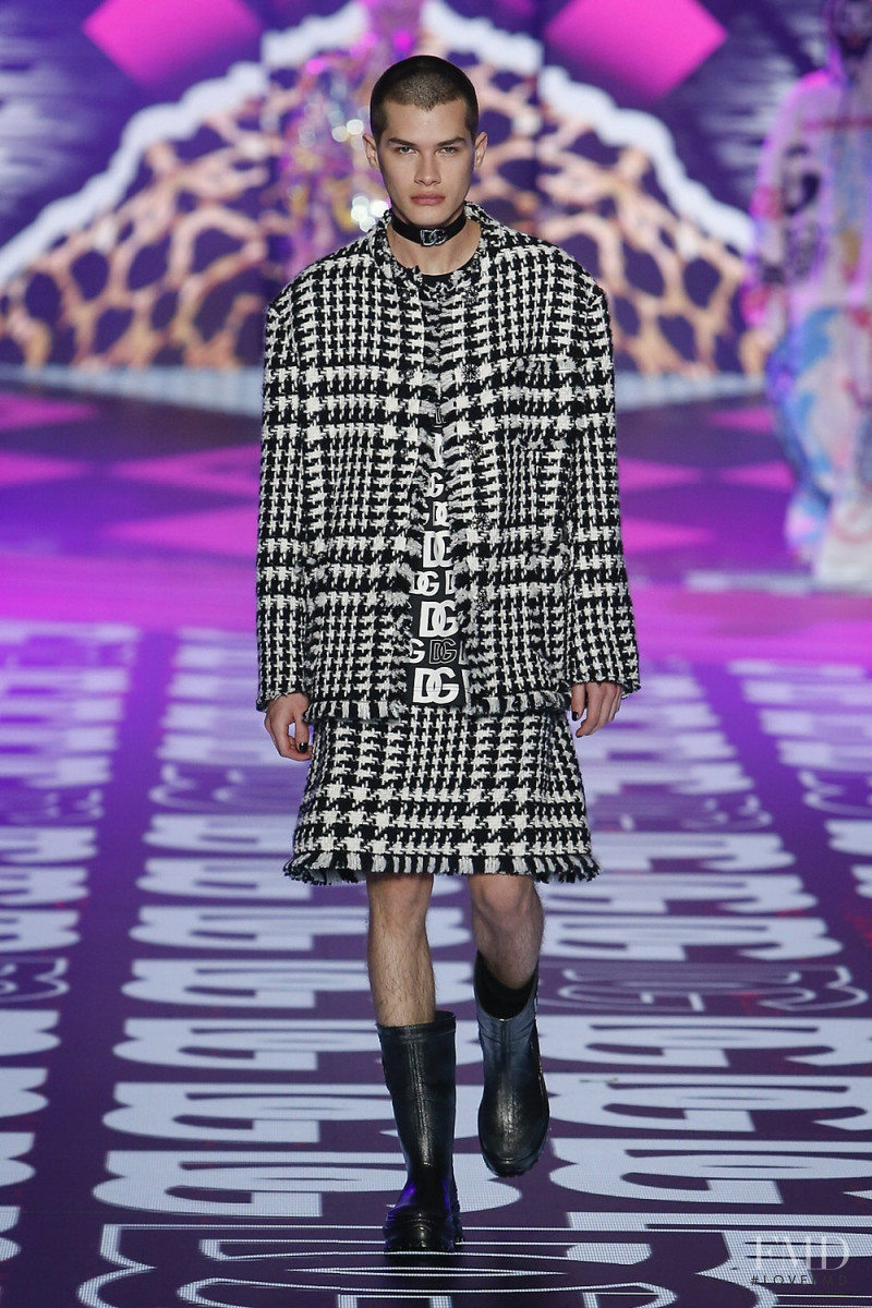Alfredo Diaz featured in  the Dolce & Gabbana fashion show for Autumn/Winter 2022