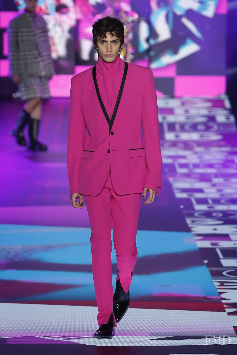 Alejandro Albaladejo featured in  the Dolce & Gabbana fashion show for Autumn/Winter 2022