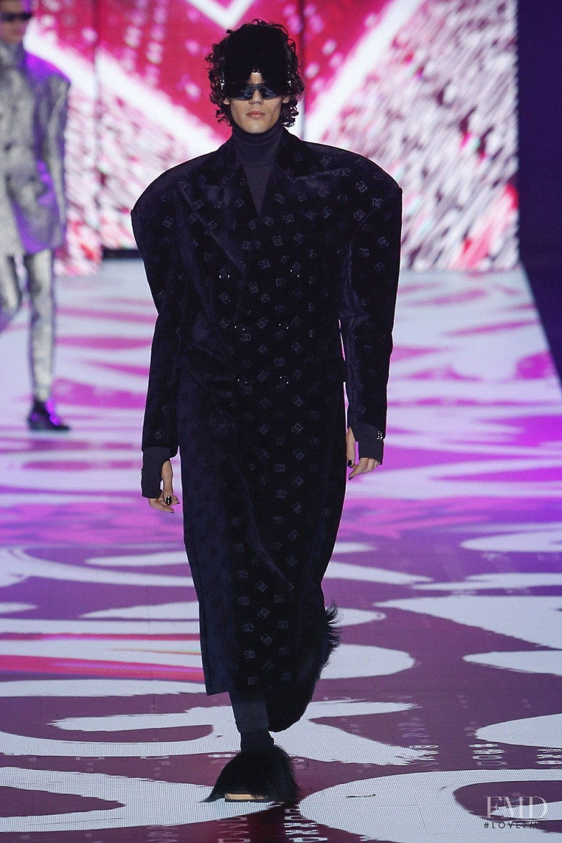 Tobias Dionisi featured in  the Dolce & Gabbana fashion show for Autumn/Winter 2022