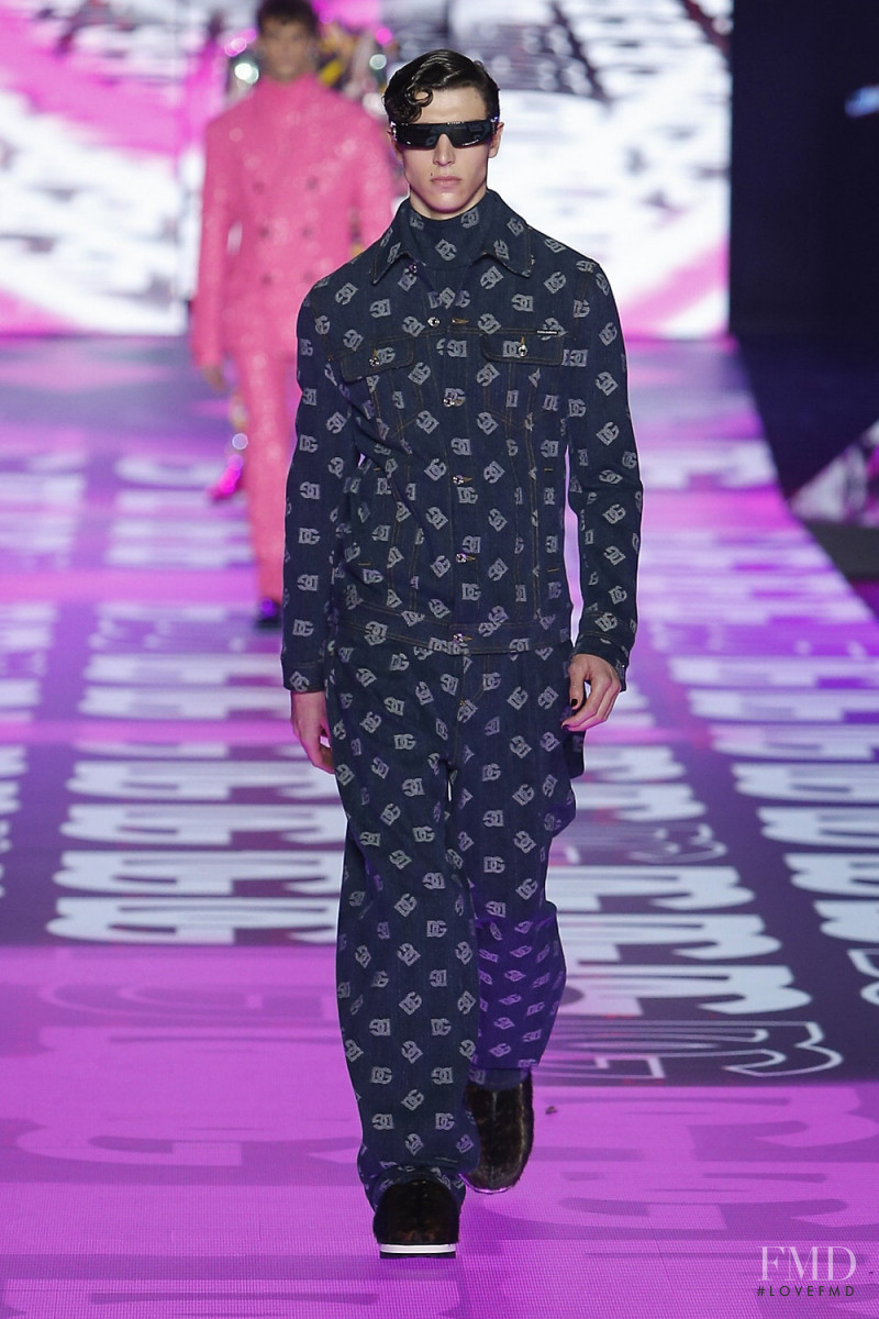 Lyudmil Dimitrov featured in  the Dolce & Gabbana fashion show for Autumn/Winter 2022