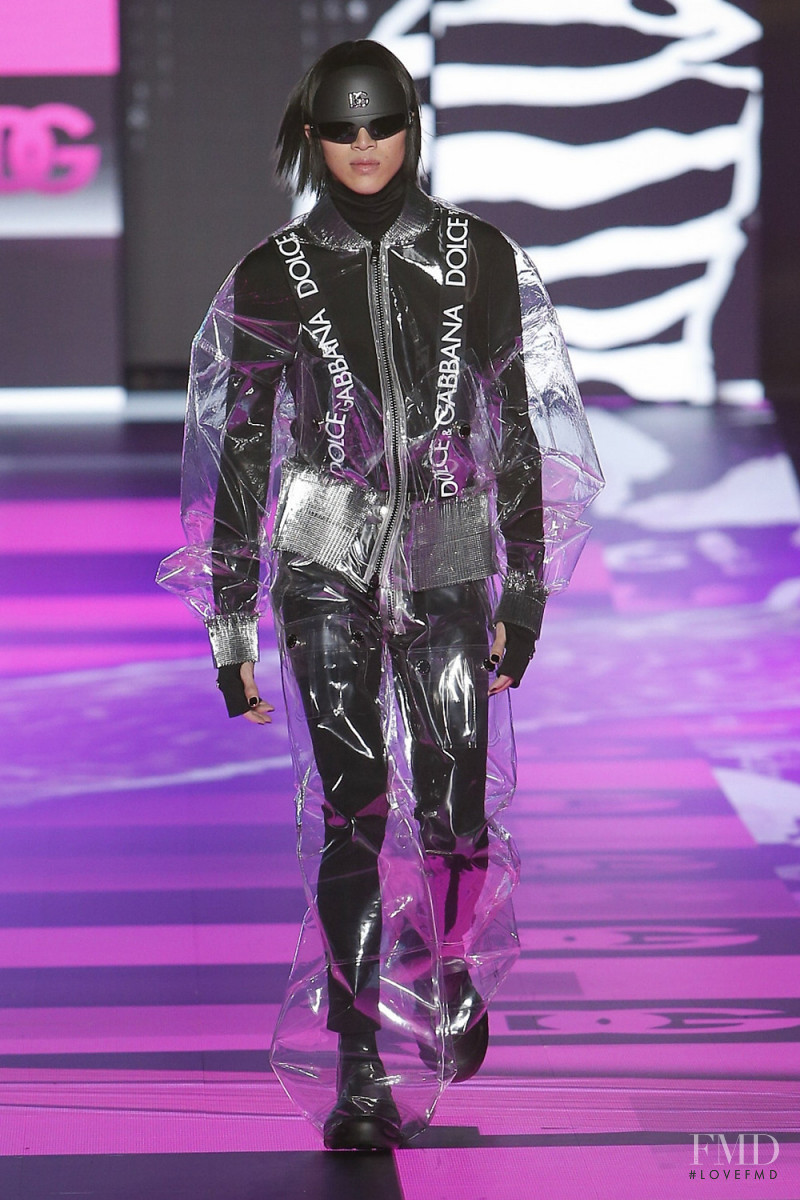 Akito Mizutani featured in  the Dolce & Gabbana fashion show for Autumn/Winter 2022