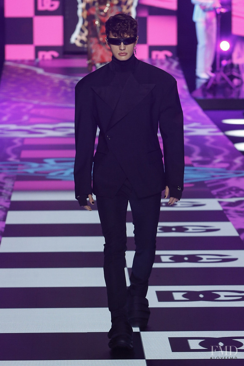 Ondrej Mokos featured in  the Dolce & Gabbana fashion show for Autumn/Winter 2022