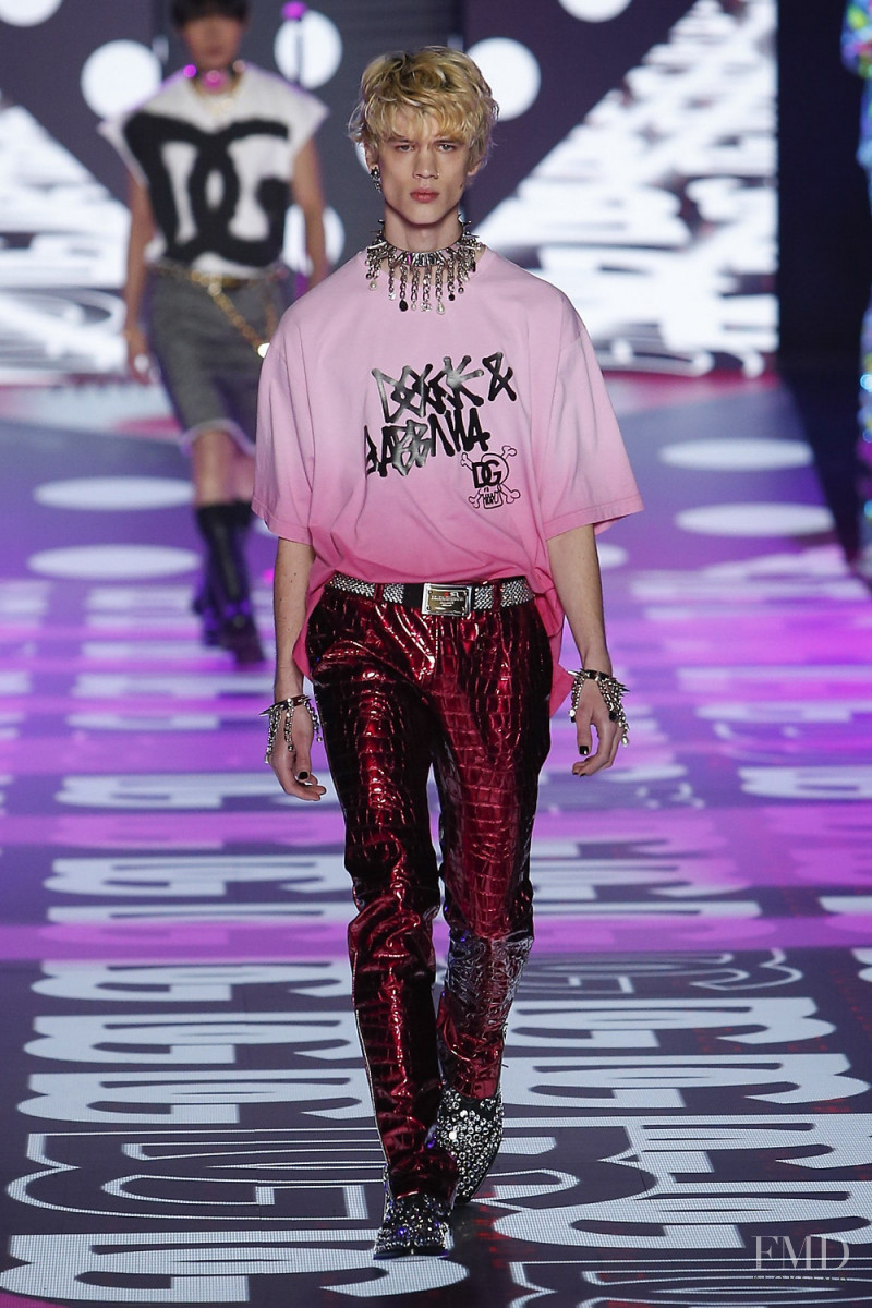 Lazar Dedic featured in  the Dolce & Gabbana fashion show for Autumn/Winter 2022