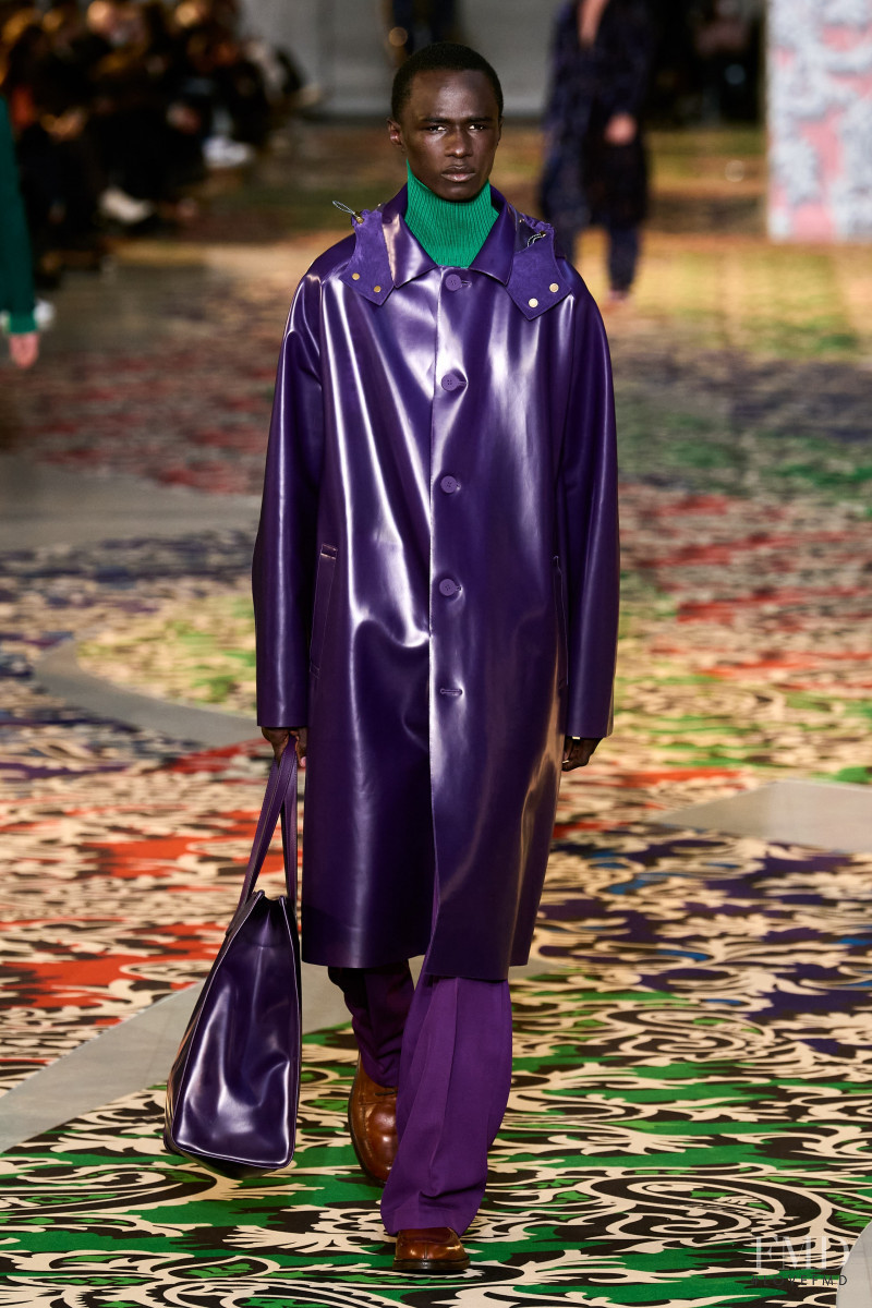 Malick Bodian featured in  the Etro fashion show for Autumn/Winter 2022