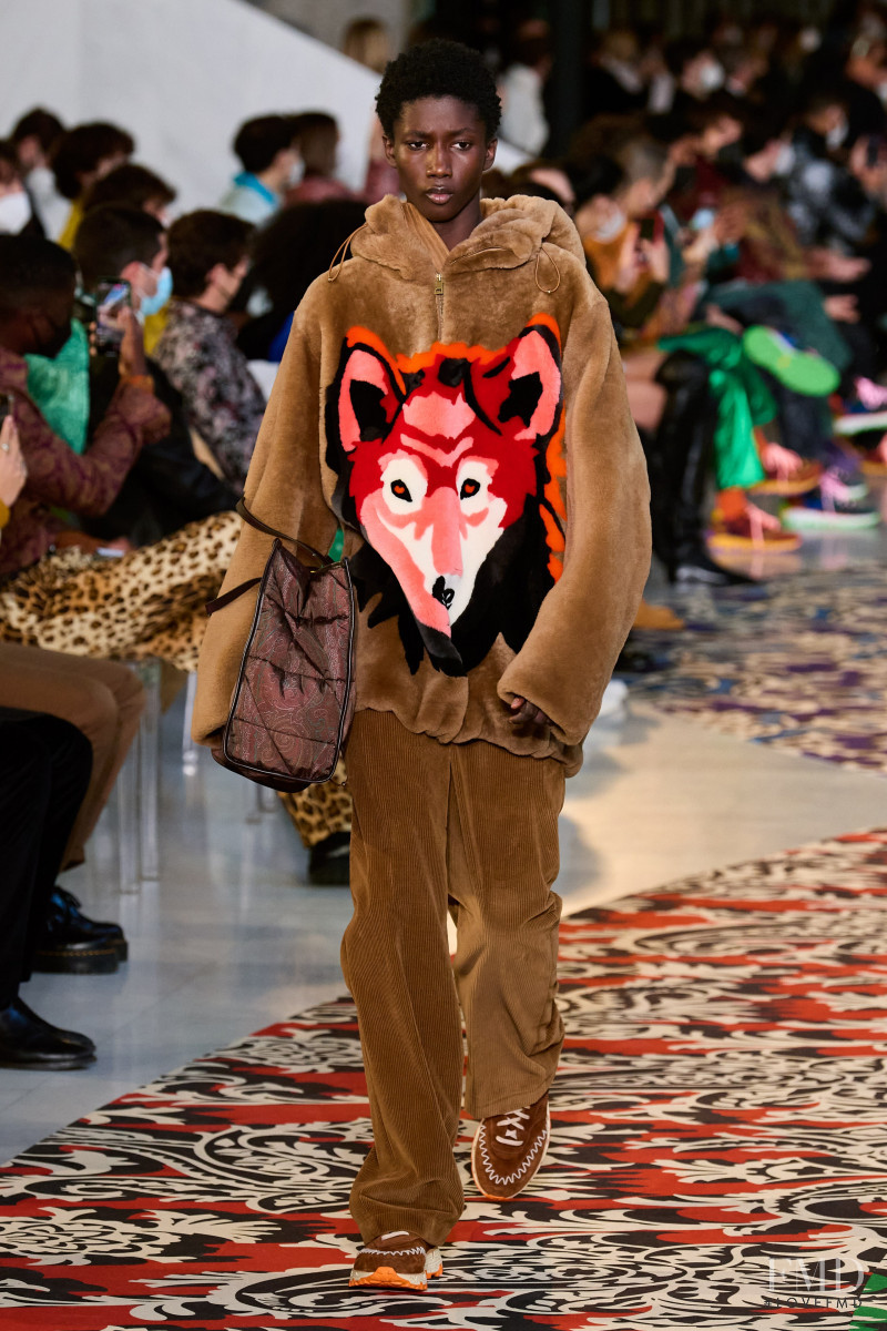 Douta Sidibe featured in  the Etro fashion show for Autumn/Winter 2022