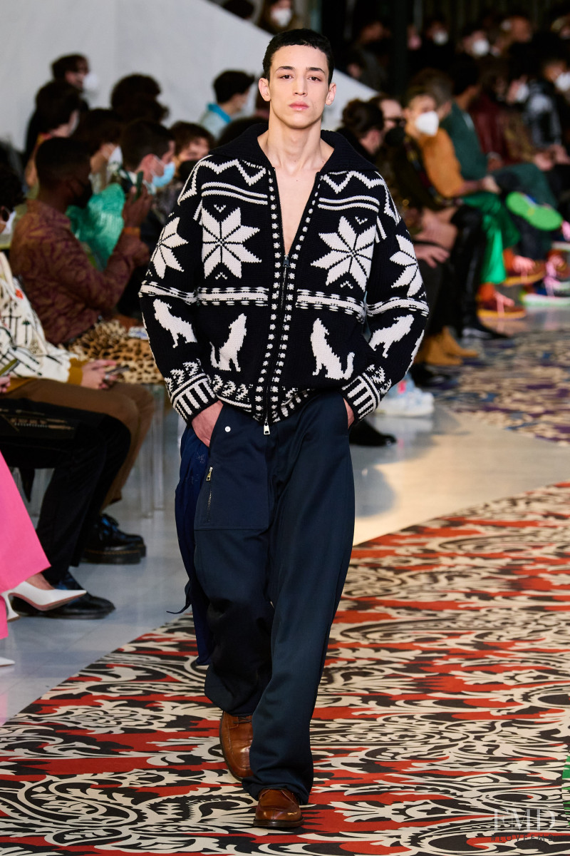 Walid Fiher featured in  the Etro fashion show for Autumn/Winter 2022