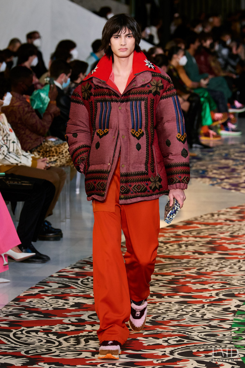 Alejo Humanes featured in  the Etro fashion show for Autumn/Winter 2022