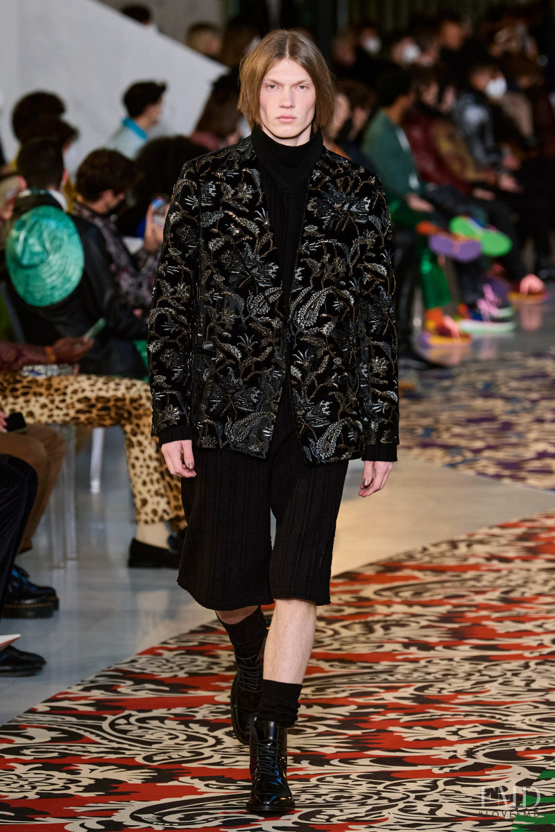 Tyler Rees featured in  the Etro fashion show for Autumn/Winter 2022