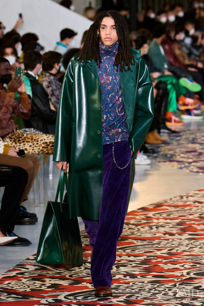 Arthur Kopp featured in  the Etro fashion show for Autumn/Winter 2022