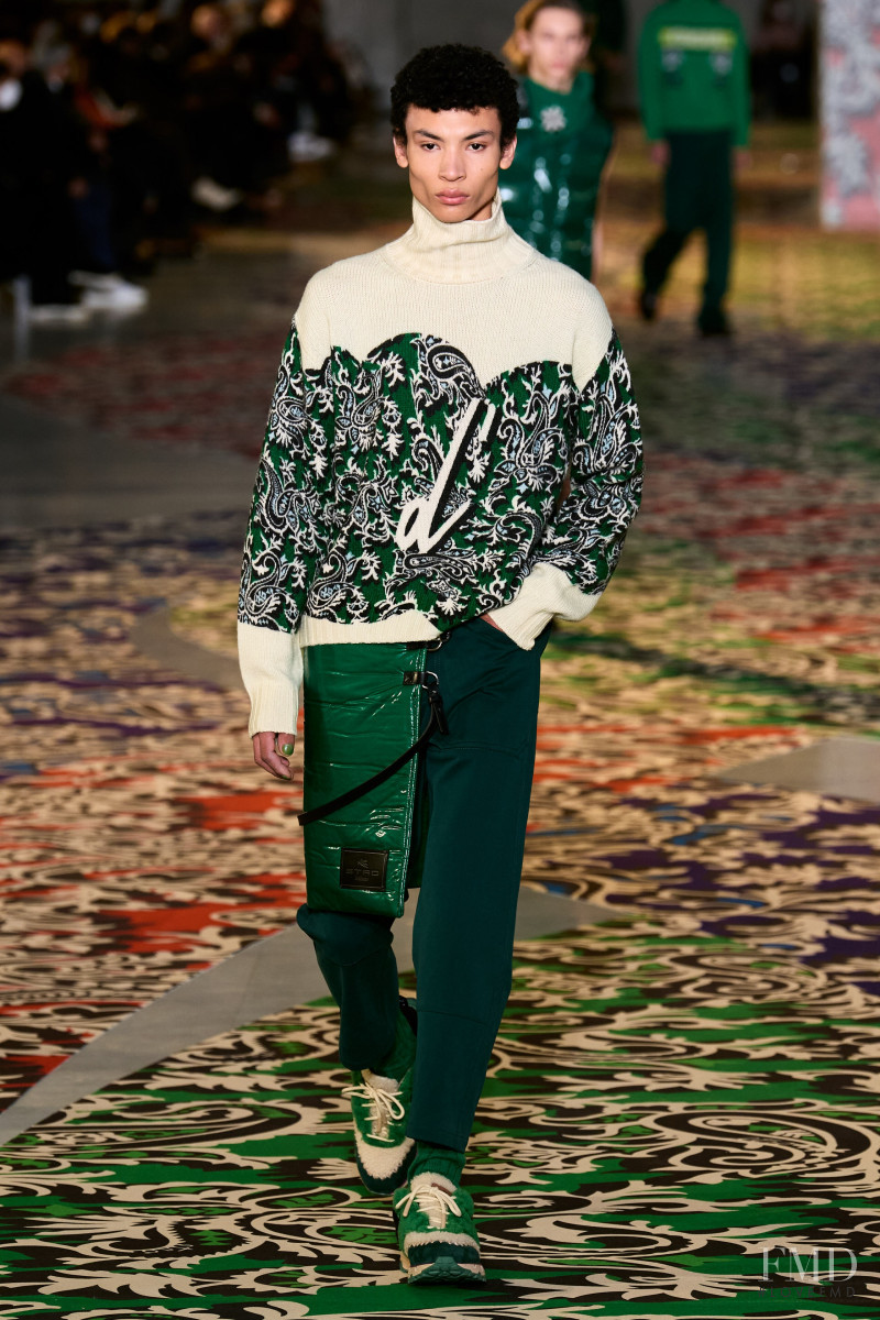 Fabien Naivo featured in  the Etro fashion show for Autumn/Winter 2022