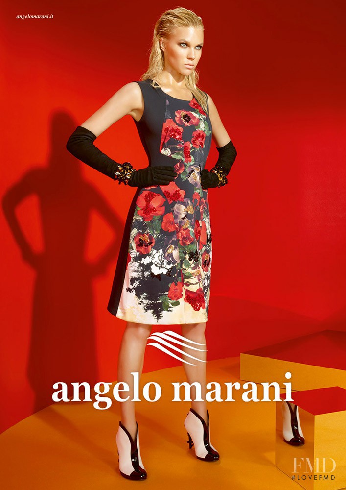 Britt Maren Stavinoha featured in  the Angelo Marani advertisement for Autumn/Winter 2013