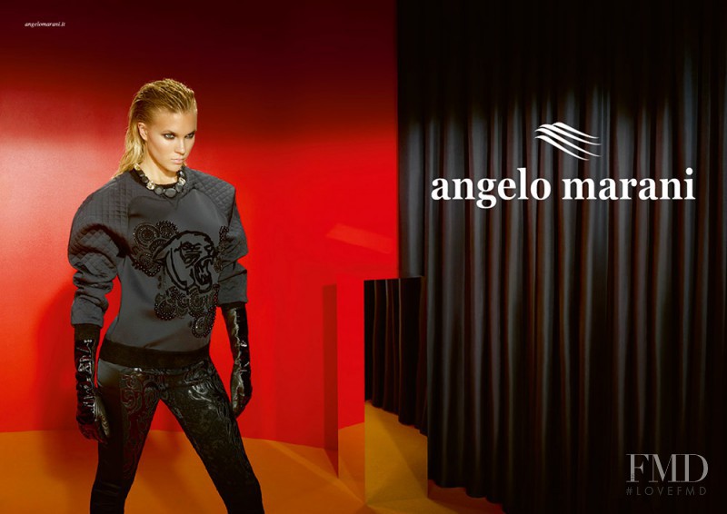 Britt Maren Stavinoha featured in  the Angelo Marani advertisement for Autumn/Winter 2013