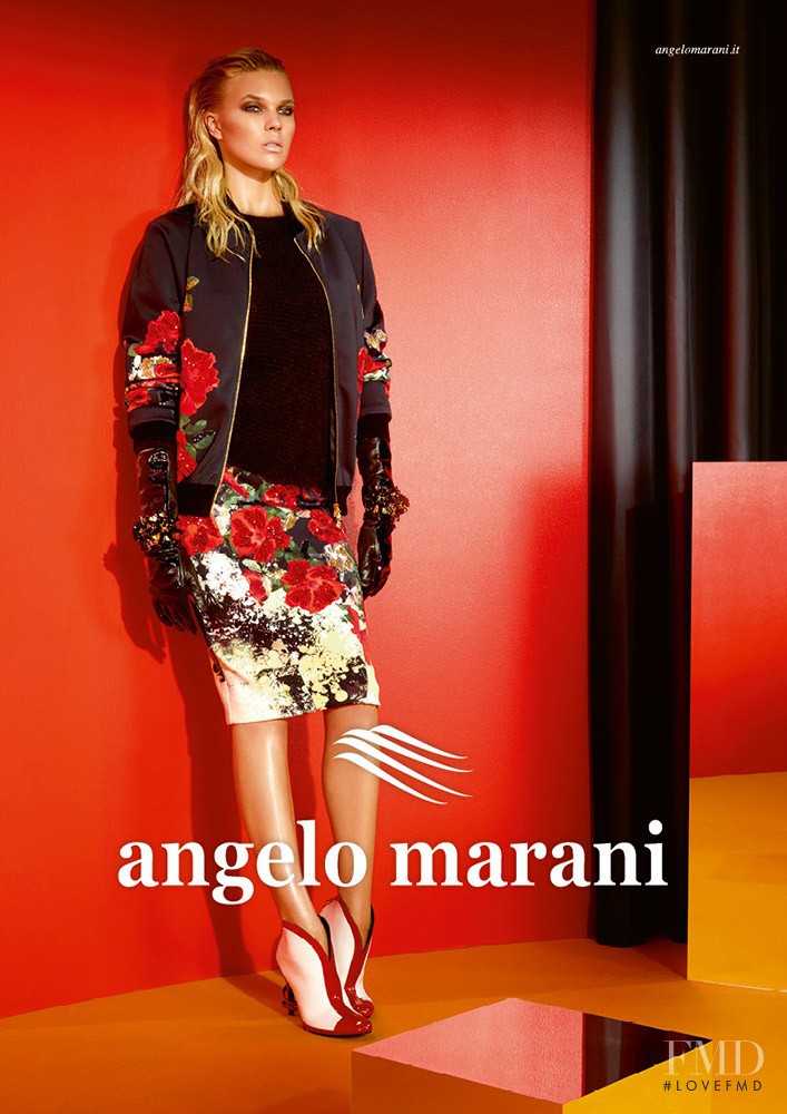 Britt Maren Stavinoha featured in  the Angelo Marani advertisement for Autumn/Winter 2013