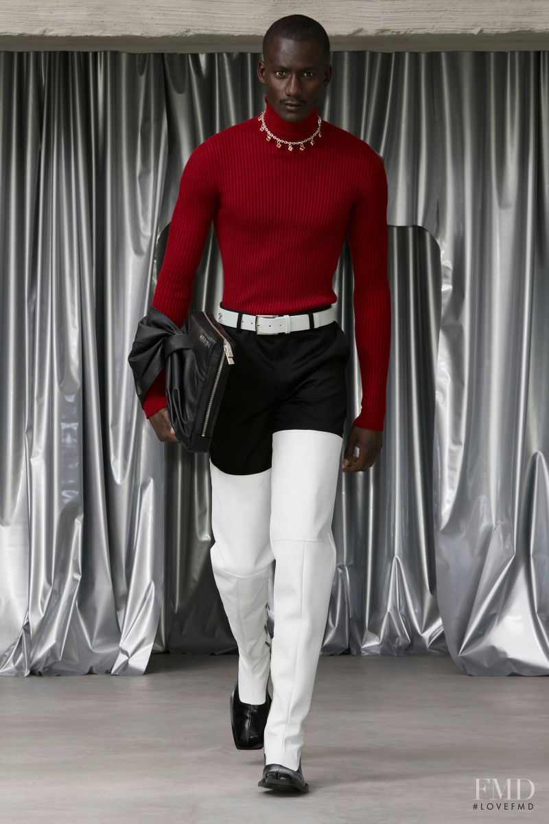 Mouhamed Ndiaye featured in  the GmbH fashion show for Autumn/Winter 2022