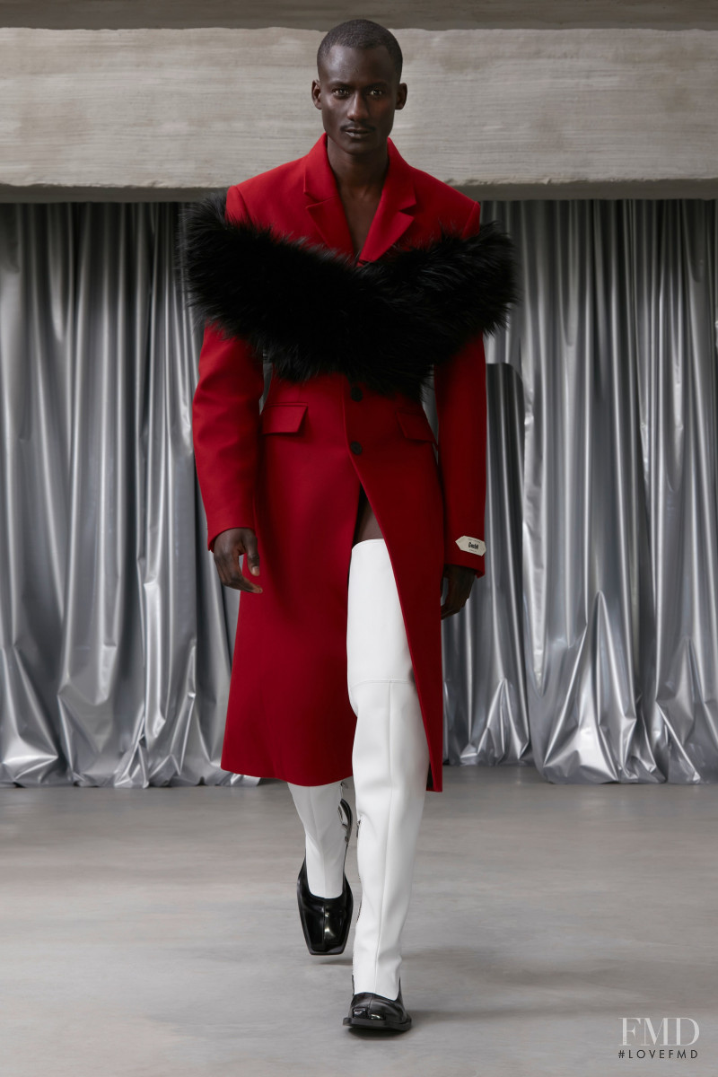 Mouhamed Ndiaye featured in  the GmbH fashion show for Autumn/Winter 2022