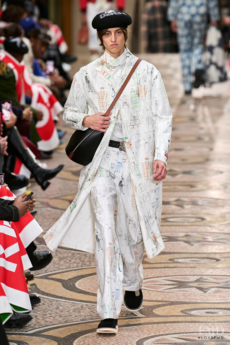 Charlie Kagstrom featured in  the Kenzo fashion show for Autumn/Winter 2022