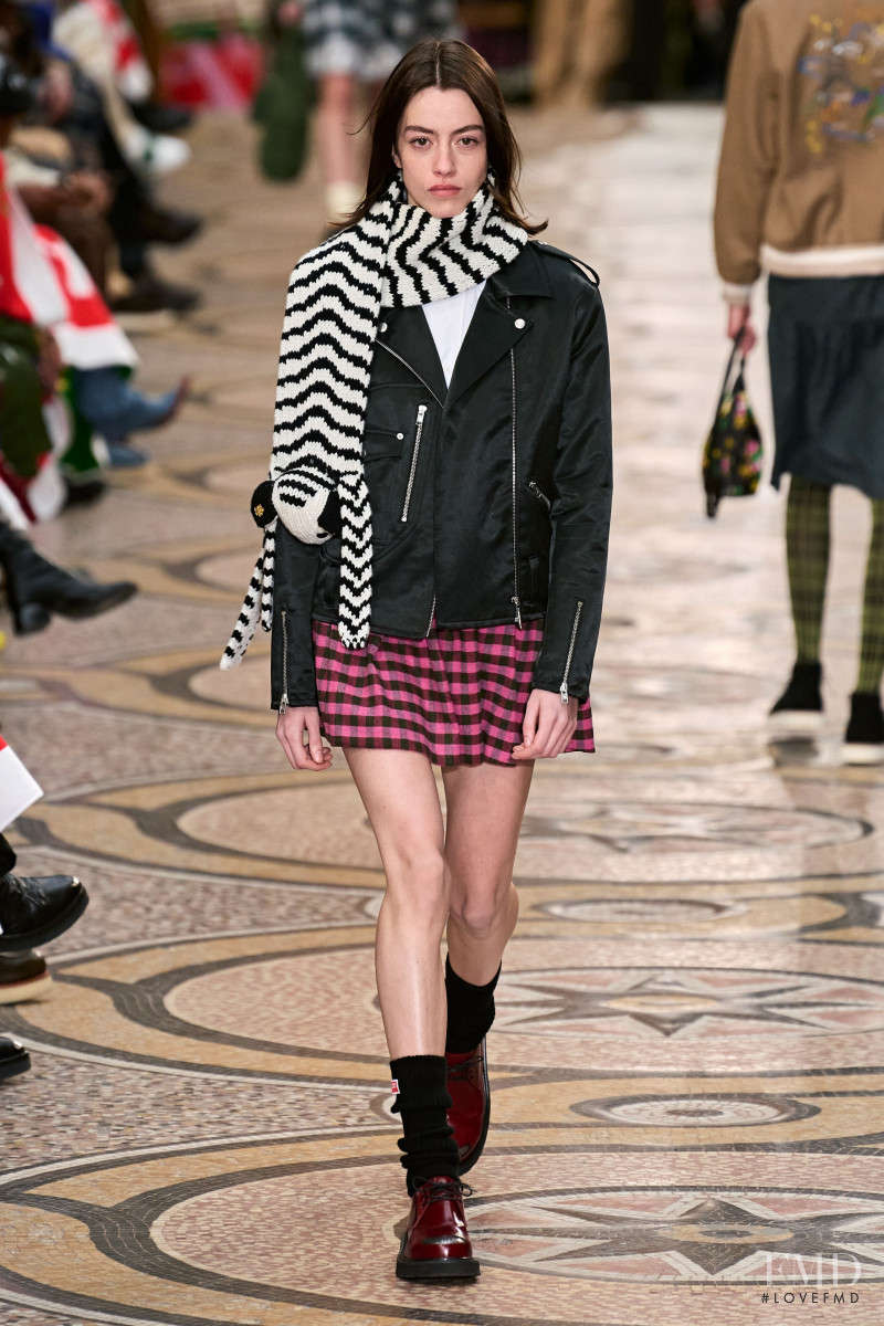 Clea Beuret featured in  the Kenzo fashion show for Autumn/Winter 2022