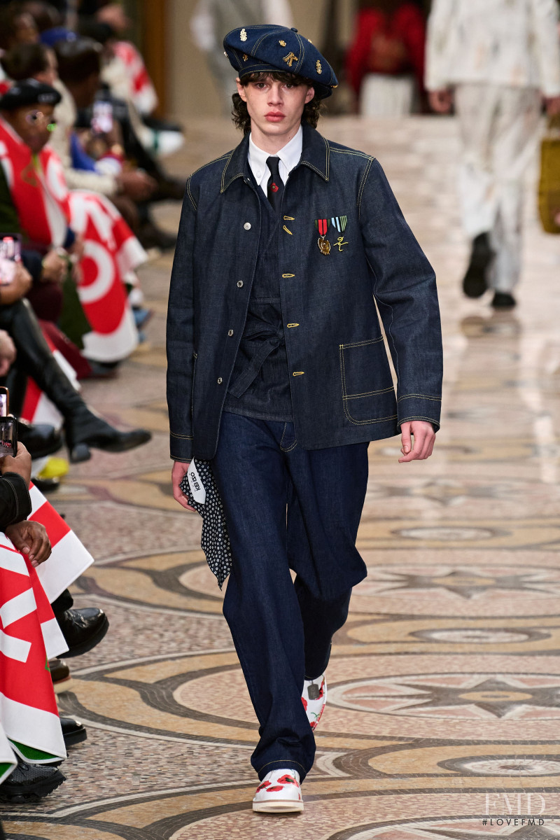 Oisin Griffin Barr featured in  the Kenzo fashion show for Autumn/Winter 2022