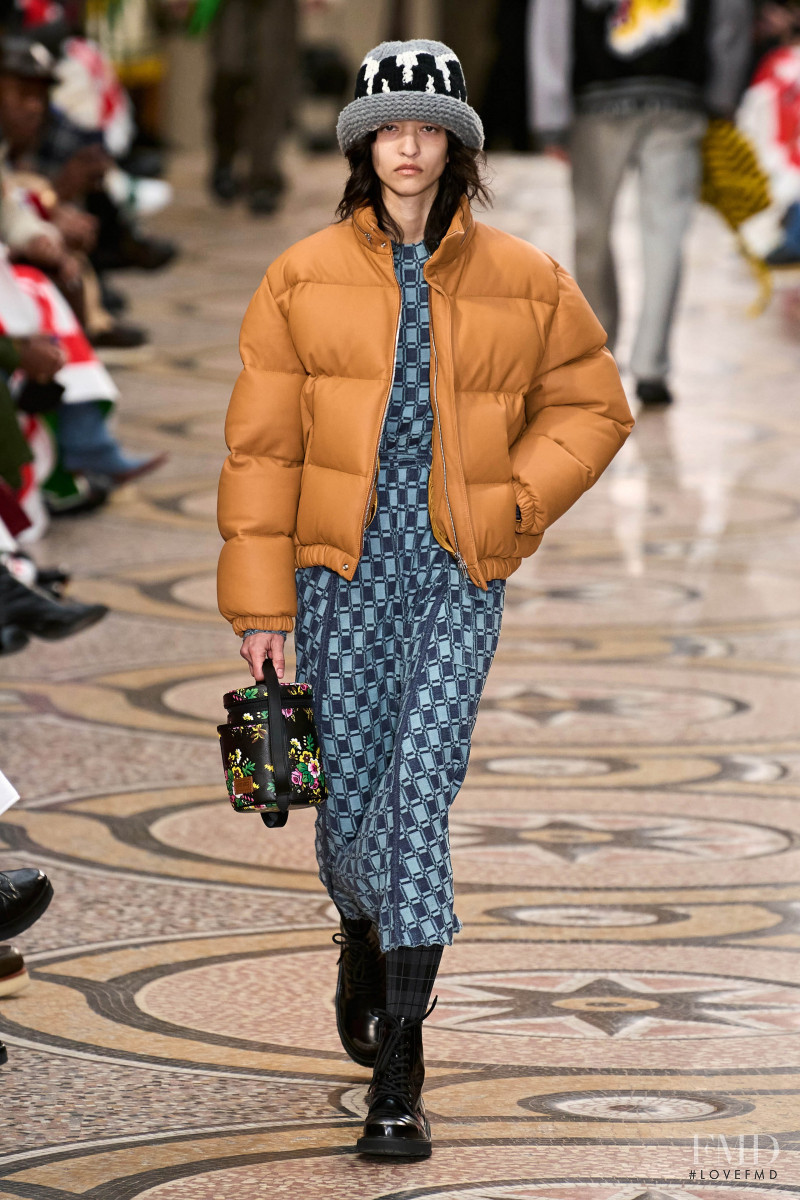 America Gonzalez featured in  the Kenzo fashion show for Autumn/Winter 2022