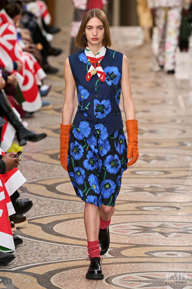 Rolf Schrader featured in  the Kenzo fashion show for Autumn/Winter 2022