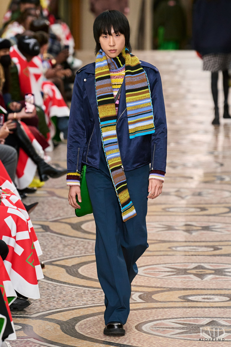 Lyul Im featured in  the Kenzo fashion show for Autumn/Winter 2022