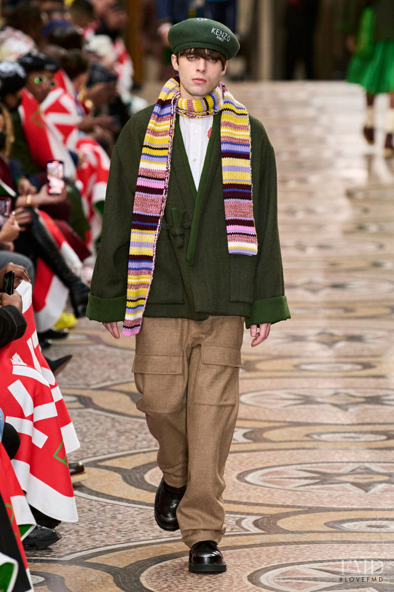 Lennon Gallagher featured in  the Kenzo fashion show for Autumn/Winter 2022