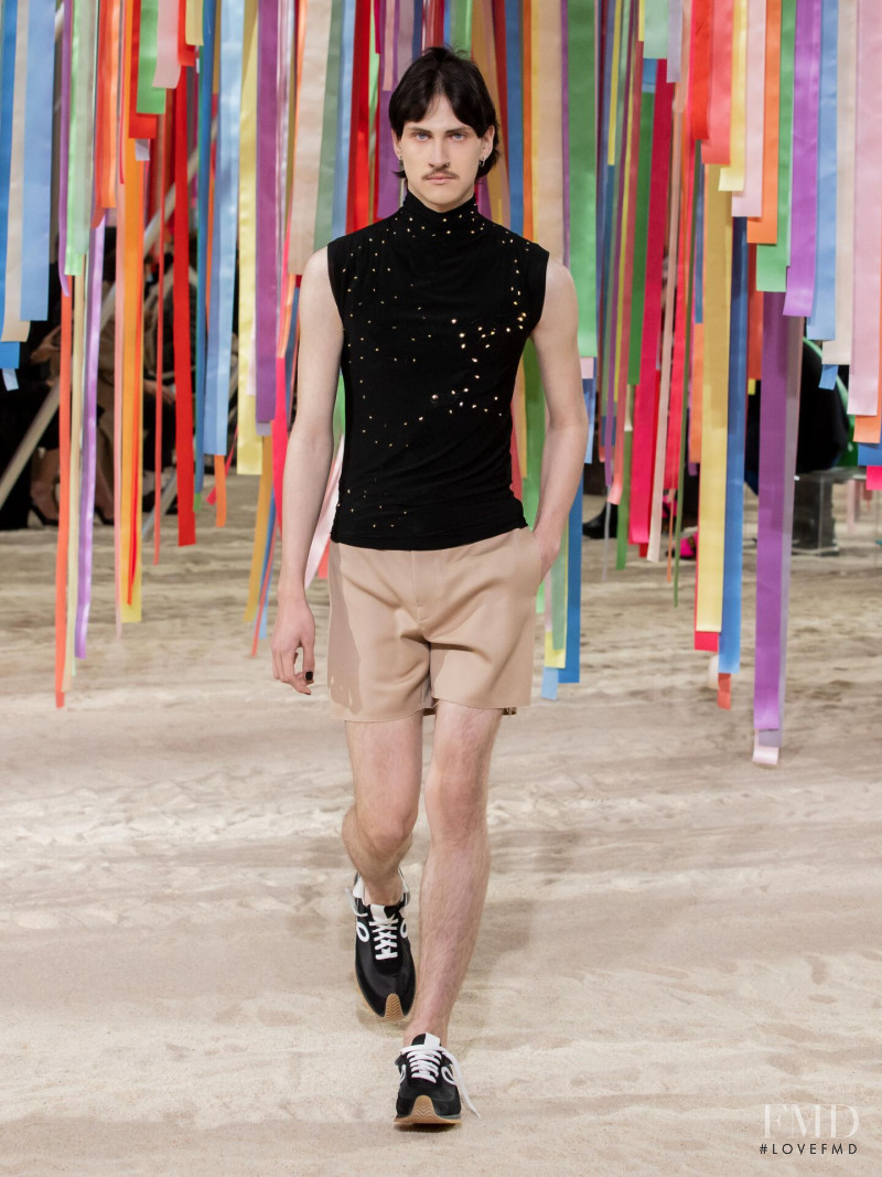 Martin Merirand featured in  the Loewe fashion show for Autumn/Winter 2022