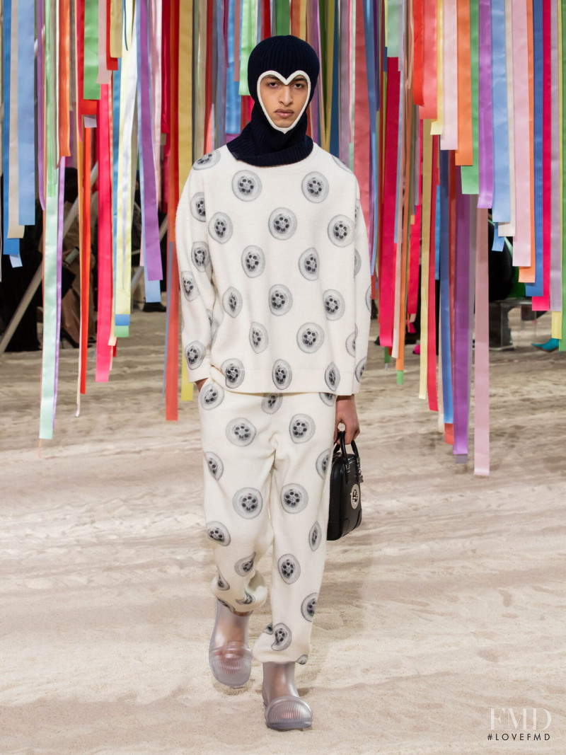 Anass Bouazzaoui featured in  the Loewe fashion show for Autumn/Winter 2022