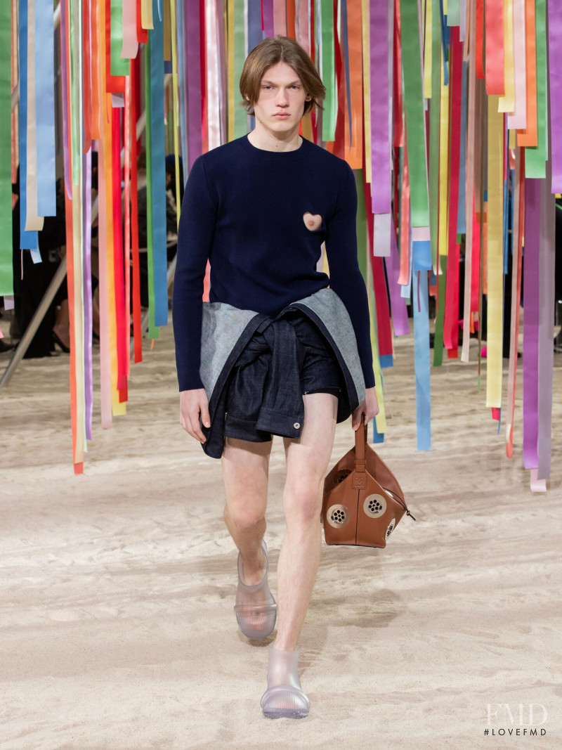 Tyler Rees featured in  the Loewe fashion show for Autumn/Winter 2022