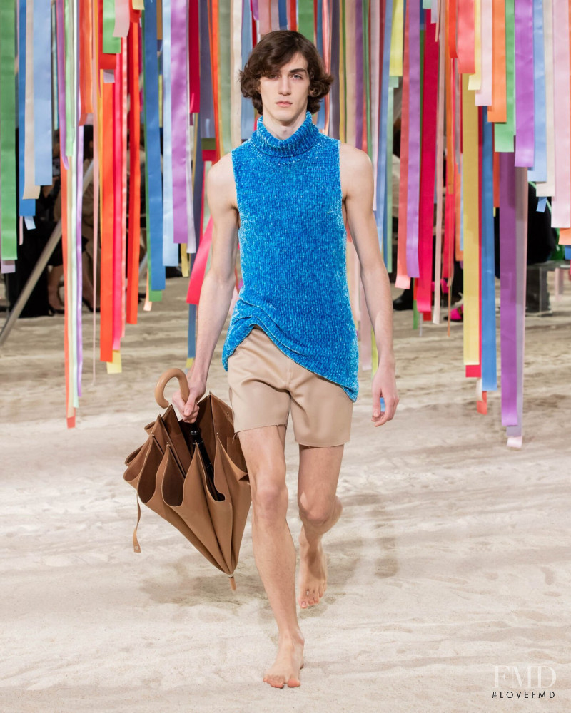 Ayrton Gusson featured in  the Loewe fashion show for Autumn/Winter 2022